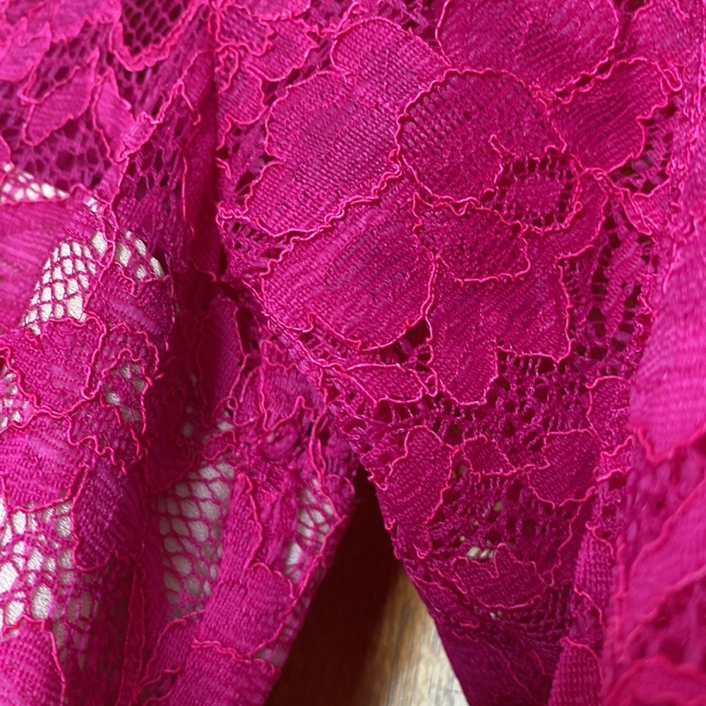 French Connection Pink Lace Dress - Picture 7 of 14